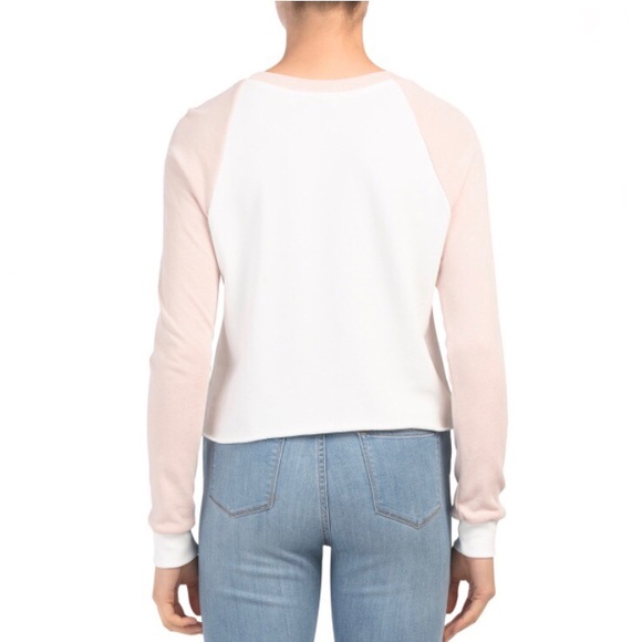 WILDFOX Sweatshirt Striped Beach House Cropped - Picture 13 of 15